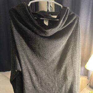 Free People Brand Cowl Neck Grey Sweater Size XS